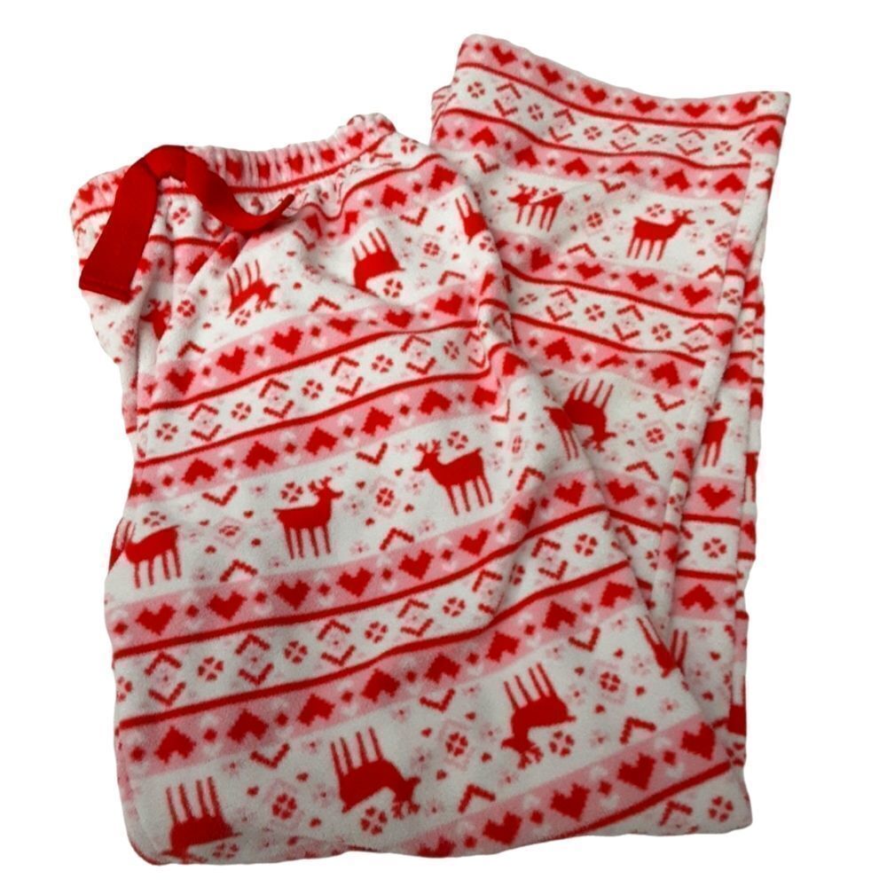 Carter's Pajama Bottoms Fleece Holiday‎ Nordic Pattern sz 7